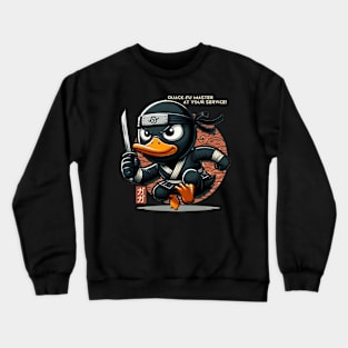 quack fu master at your service Crewneck Sweatshirt